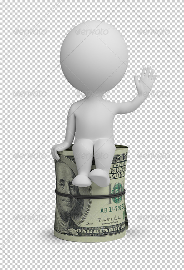GraphicRiver 3D small people roll dollars 5586773 GraphicRiver 3D small people roll dollars 5586773