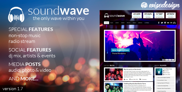 SoundWave v1.3 – The Music Vibe WordPress Theme | ThemeForest