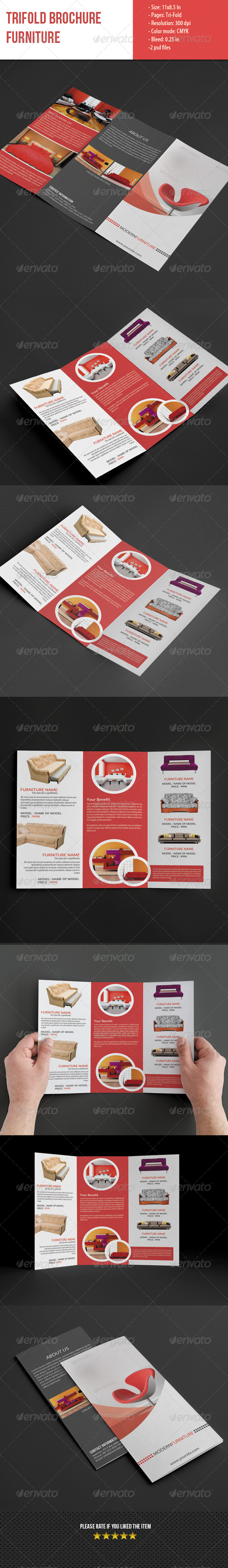 GraphicRiver Trifold Brochure for Furniture 5589824 GraphicRiver Trifold Brochure for Furniture 5589824