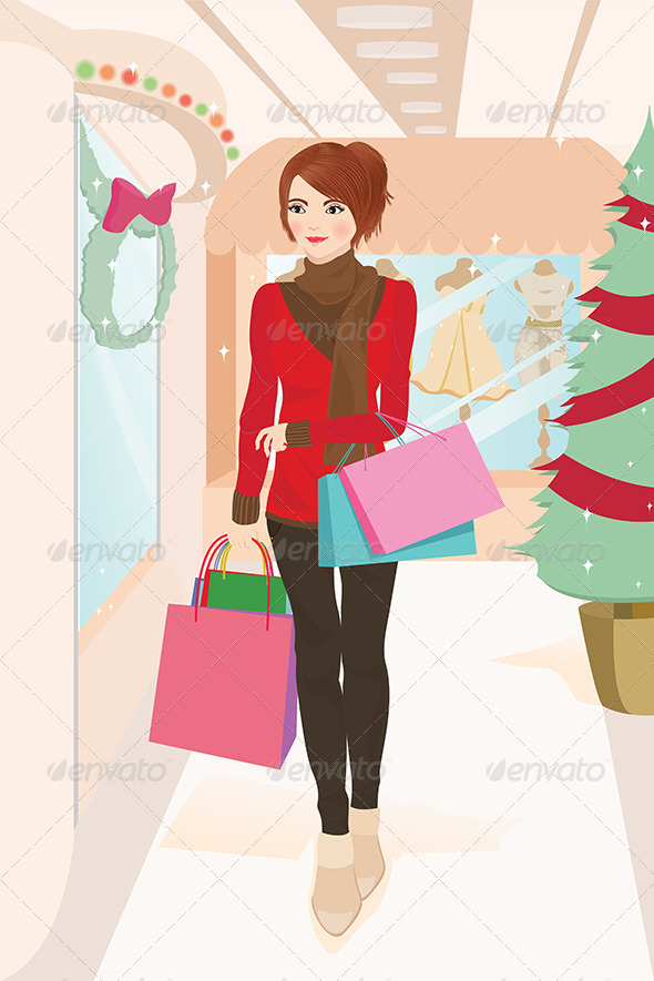 GraphicRiver Shopping Woman 5591782 GraphicRiver Shopping Woman 5591782