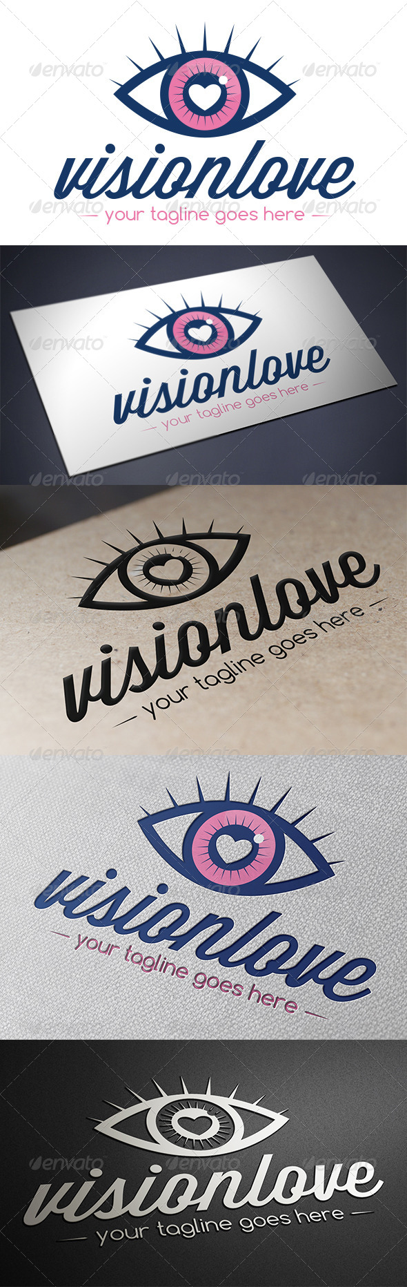 GraphicRiver Vision Love Logo Template 5592803 GraphicRiver Vision Love Logo Template 5592803