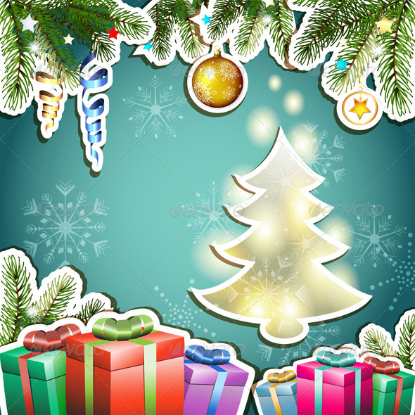 GraphicRiver Christmas Card 5595443 GraphicRiver Christmas Card 5595443
