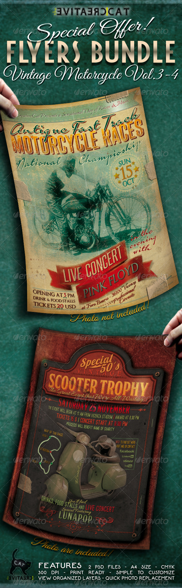 GraphicRiver Vintage Motorcycle Flyer Poster Bundle Vol 3-4 5596958 GraphicRiver Vintage Motorcycle Flyer Poster Bundle Vol 3-4 5596958