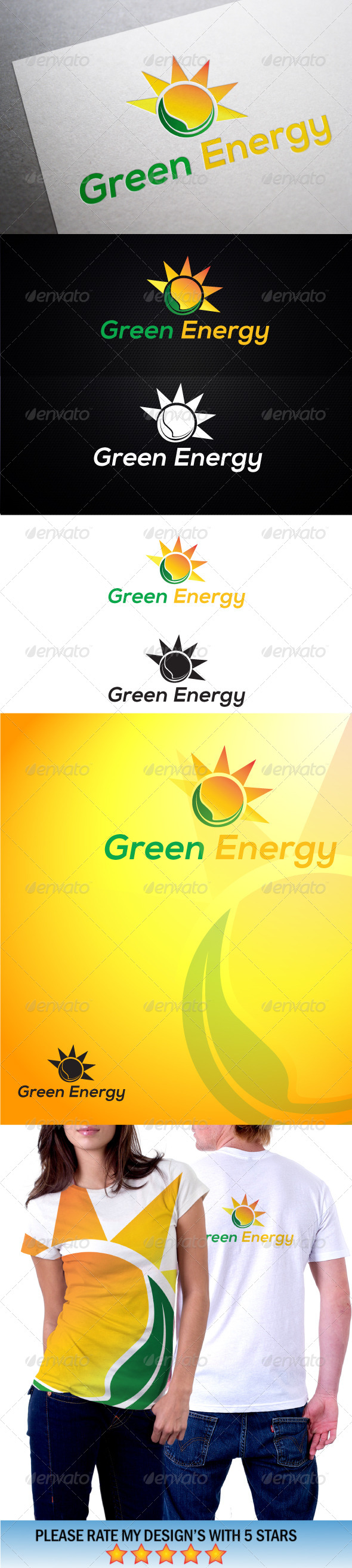 GraphicRiver Green Solar Energy Logo1 5603309 GraphicRiver Green Solar Energy Logo1 5603309