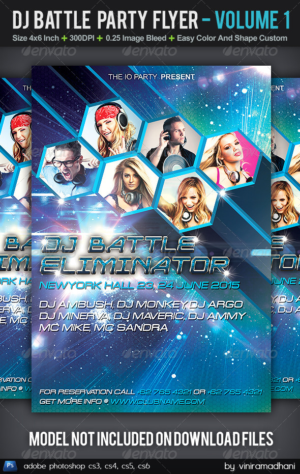 GraphicRiver DJ Battle Party Flyer Volume 1 5605944 GraphicRiver DJ Battle Party Flyer Volume 1 5605944