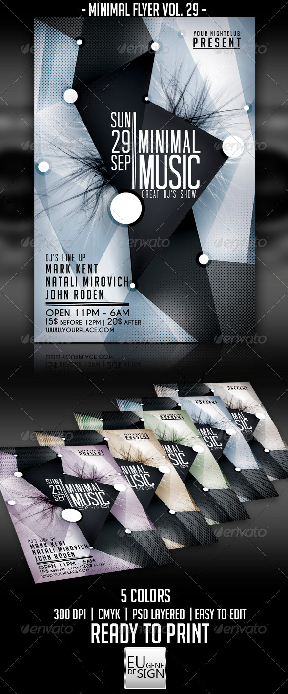 Minimal Flyer Vol. 29 - Clubs & Parties Events