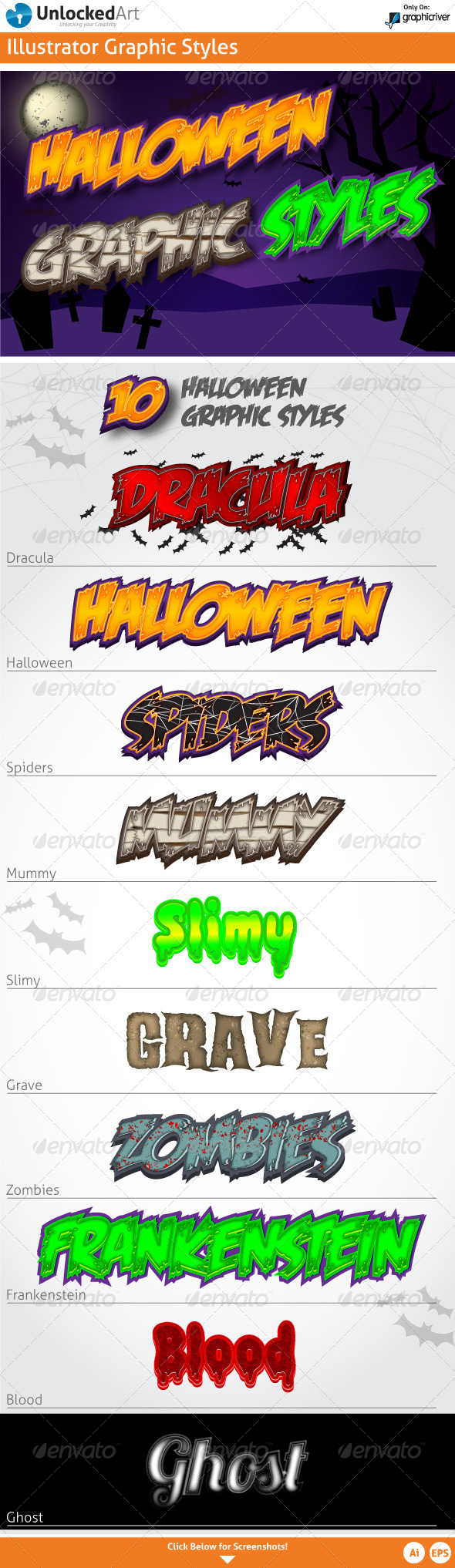 GraphicRiver Halloween Graphic Styles 5607098 GraphicRiver Halloween Graphic Styles 5607098