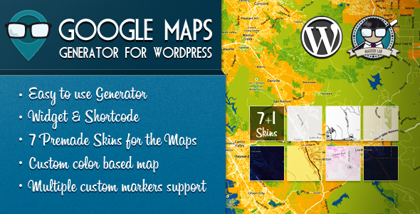 Google Maps Generator for WordPress - CodeCanyon Item for Sale