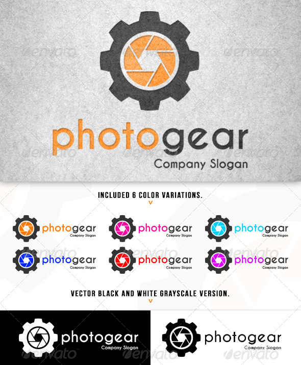 GraphicRiver Photo Gear Logo 5614648 GraphicRiver Photo Gear Logo 5614648