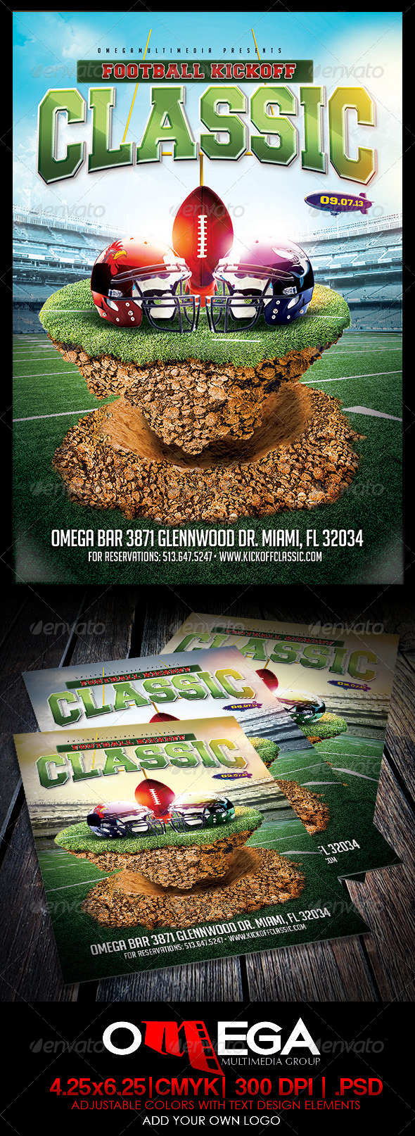 GraphicRiver Football Kickoff Classic 5565007 GraphicRiver Football Kickoff Classic 5565007