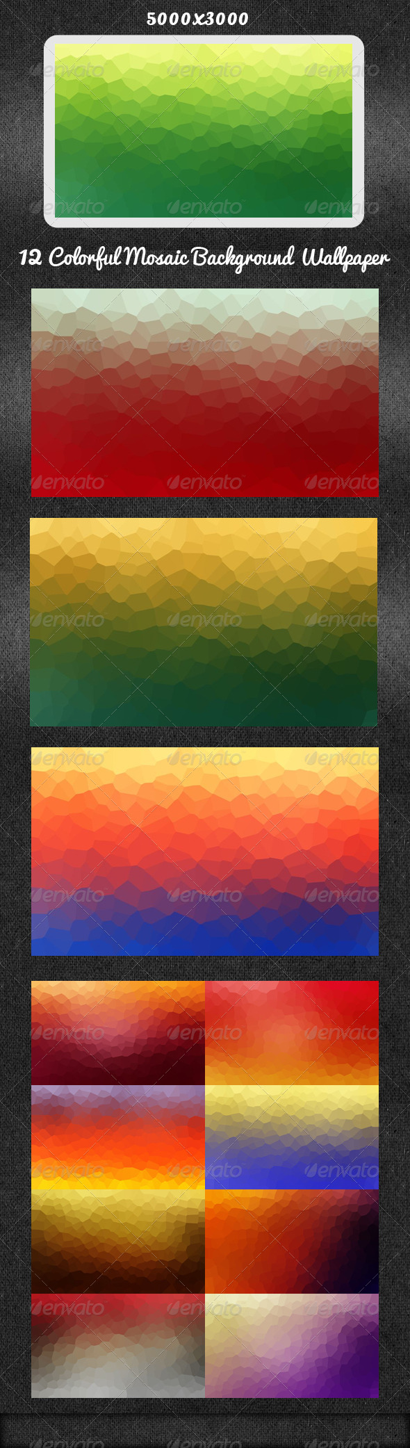 GraphicRiver 12 Mosaic Background Wallpaper 5585989 GraphicRiver 12 Mosaic Background Wallpaper 5585989