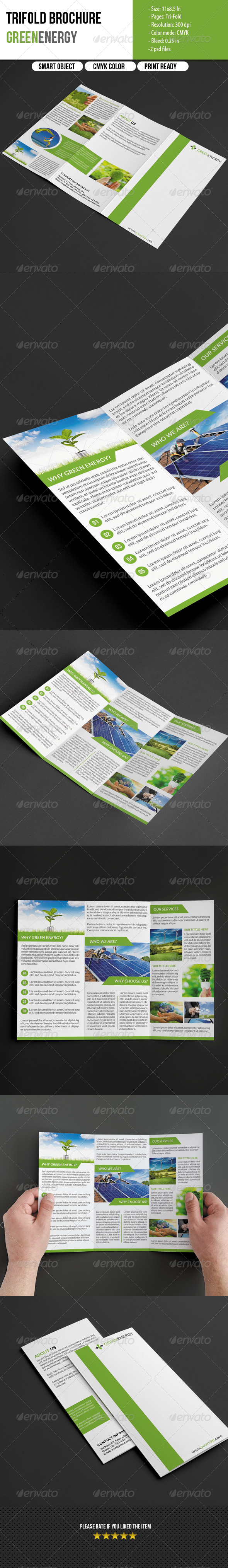 GraphicRiver Trifold Brochure for Green Energy 5621474 GraphicRiver Trifold Brochure for Green Energy 5621474