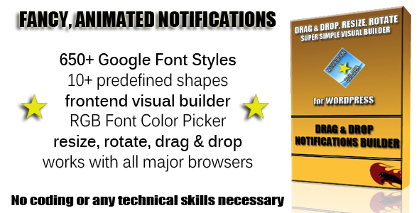 CodeCanyon Drag & Drop Notification Builder for Wordpress 5624788 CodeCanyon Drag & Drop Notification Builder for Wordpress 5624788
