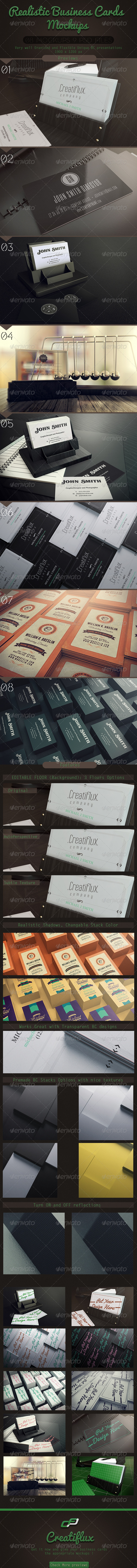GraphicRiver Realistic Business Cards Mockups 5625344 GraphicRiver Realistic Business Cards Mockups 5625344