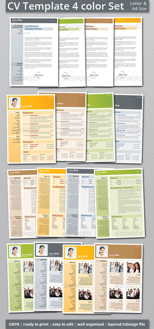 GraphicRiver CV Resume Template Set 5632235 GraphicRiver CV Resume Template Set 5632235