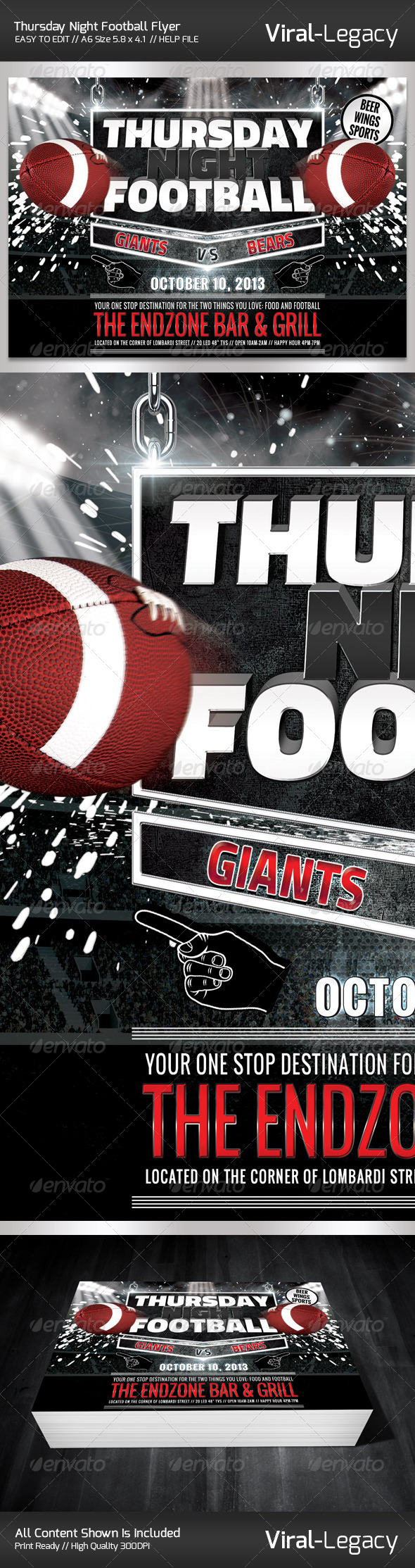 GraphicRiver Thursday Night Football Promo Flyer 5632448 GraphicRiver Thursday Night Football Promo Flyer 5632448