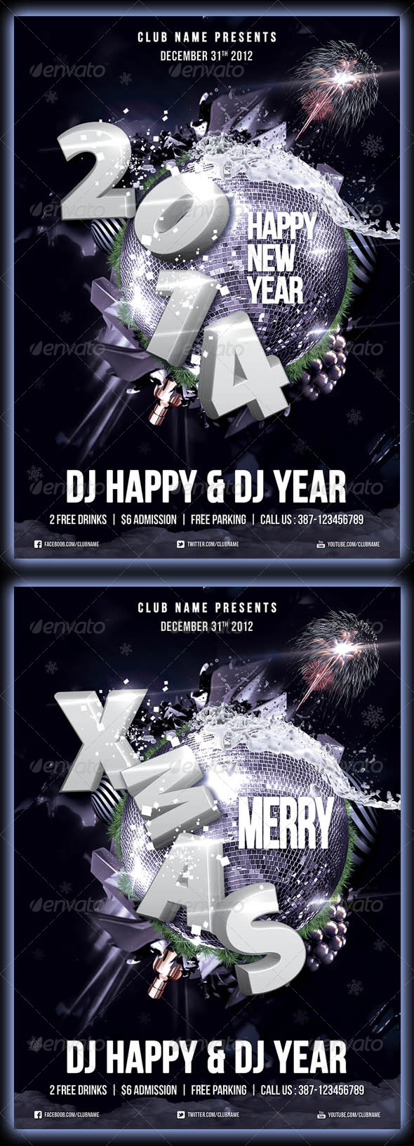 GraphicRiver New Year & Xmas Party Flyer 5632461 GraphicRiver New Year & Xmas Party Flyer 5632461