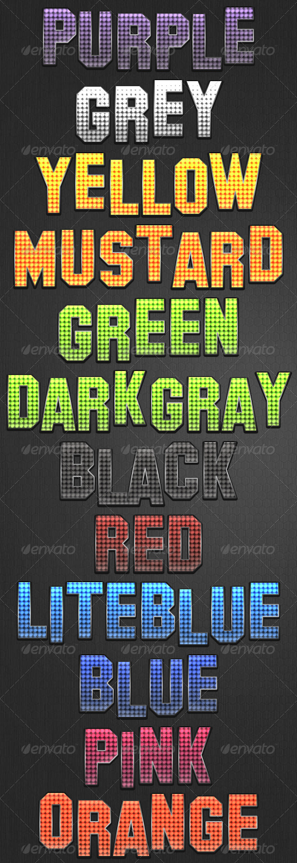 Lights Out Style - Text Effects Styles