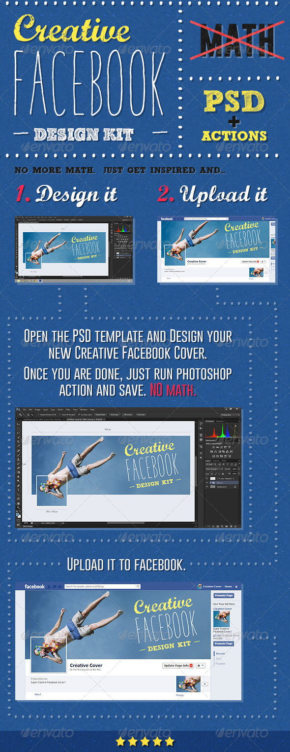 Creative Facebook Cover Creation Kit - Utilities Actions