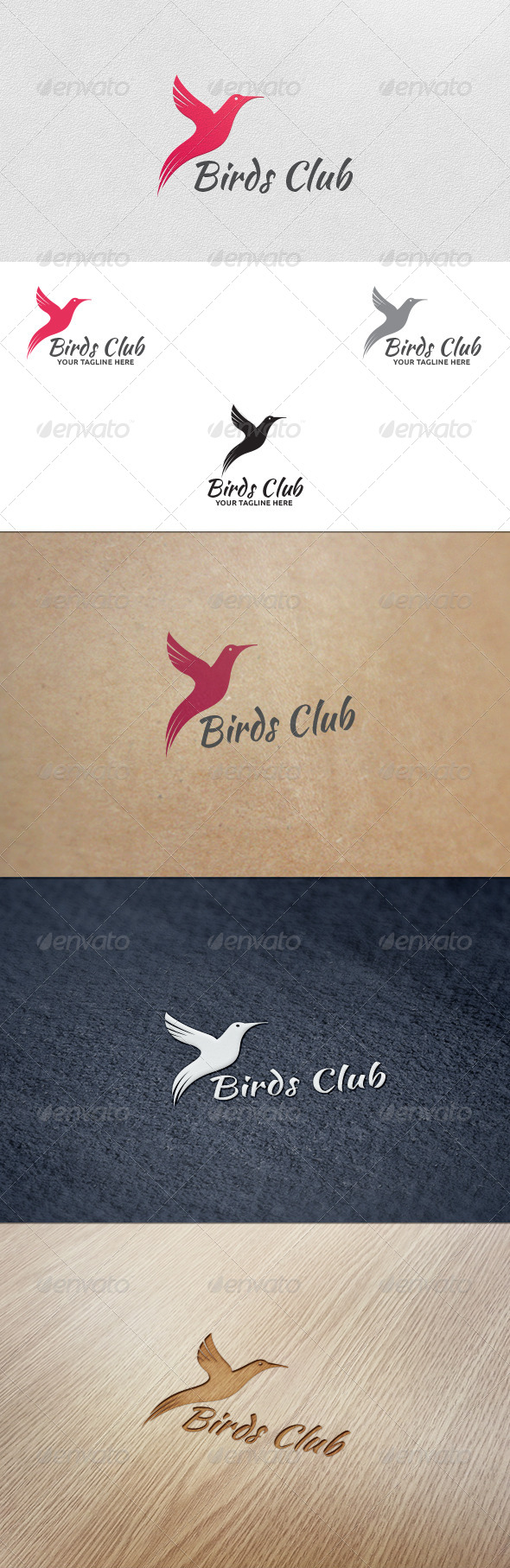 GraphicRiver Birds Club Logo Template 5639612 GraphicRiver Birds Club Logo Template 5639612