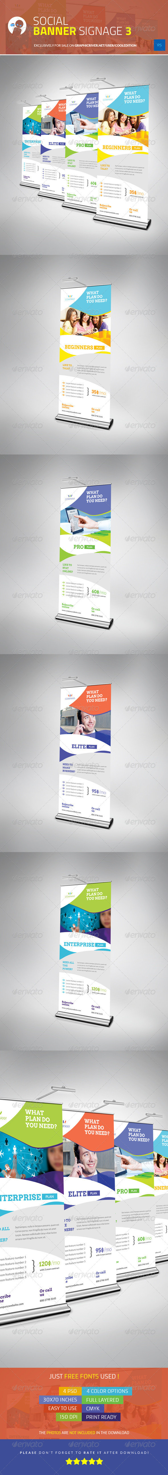 Social - Banner Signage 3 - Signage Print Templates