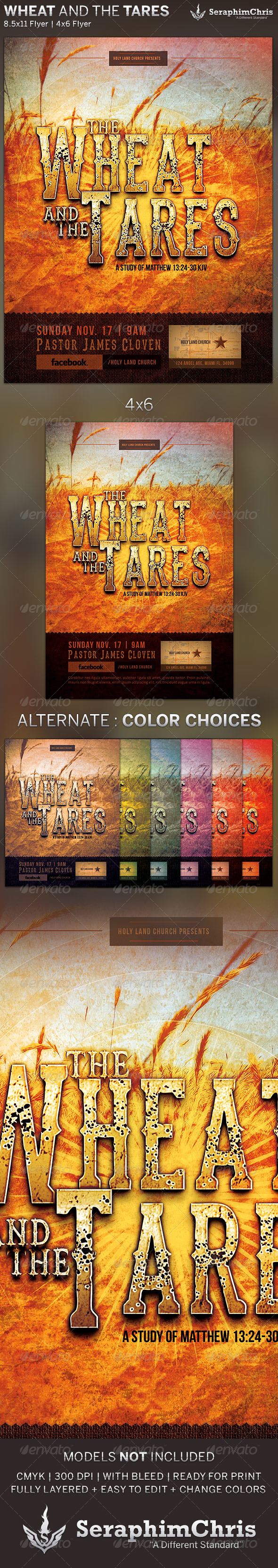 GraphicRiver Wheat and the Tares Church Flyer Template 5641312 GraphicRiver Wheat and the Tares Church Flyer Template 5641312