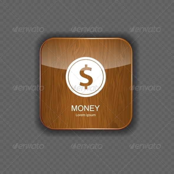 GraphicRiver Money Wood Application Icons 5642278 GraphicRiver Money Wood Application Icons 5642278