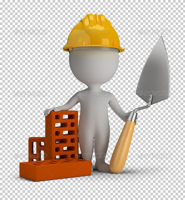 GraphicRiver 3D small people builder in the helmet 5645265 GraphicRiver 3D small people builder in the helmet 5645265