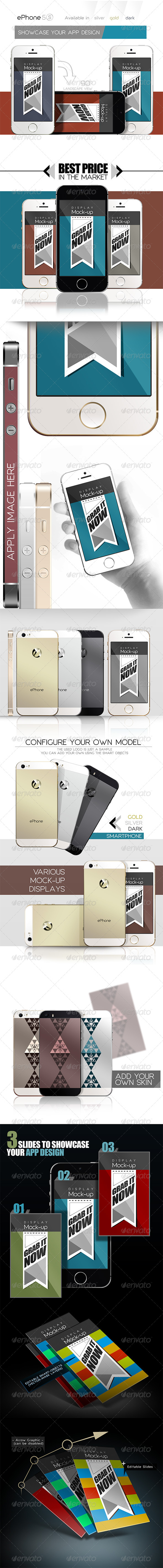 GraphicRiver ePhone 5s MockUps Display Skin 3 colors Front&back 5645014 GraphicRiver ePhone 5s MockUps Display Skin 3 colors Front&back 5645014