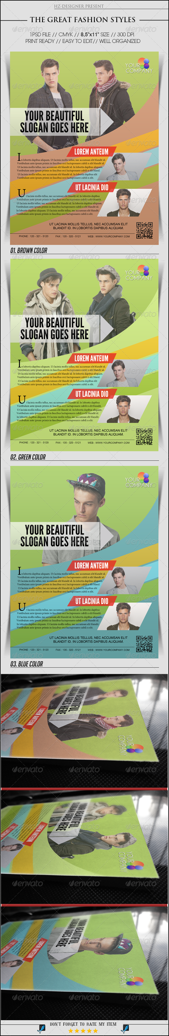 The Great Fashion Styles Flyer - Print Templates