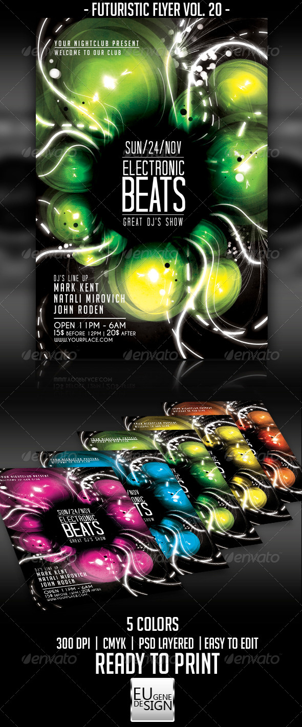Futuristic Flyer Vol. 20 - Clubs & Parties Events