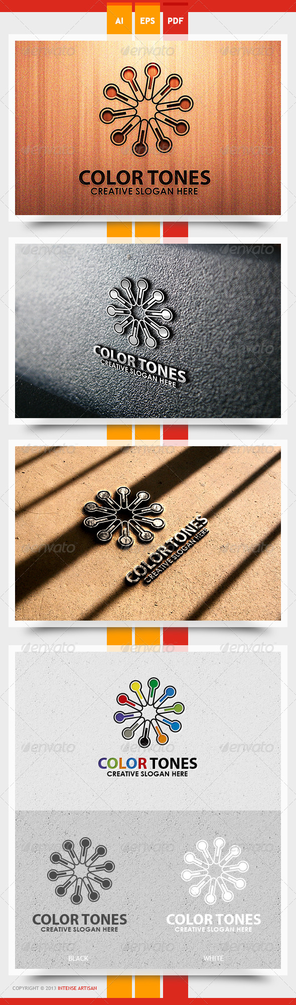 Color Tones Logo Template - Objects Logo Templates