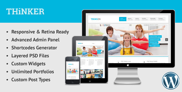 ThemeForest Thinker Retina Responsive Multipurpose WP Theme 5562759 ThemeForest Thinker Retina Responsive Multipurpose WP Theme 5562759