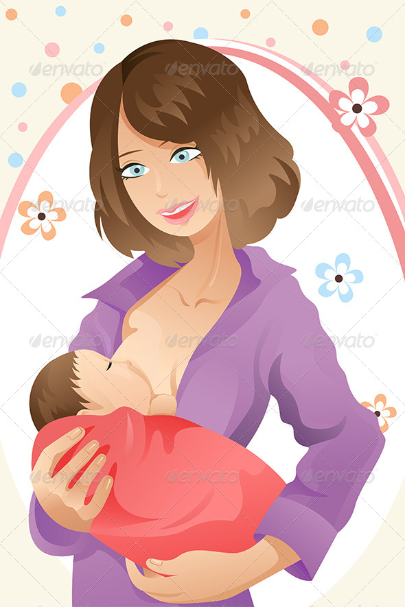 GraphicRiver Breast Feeding Woman 5652538 GraphicRiver Breast Feeding Woman 5652538