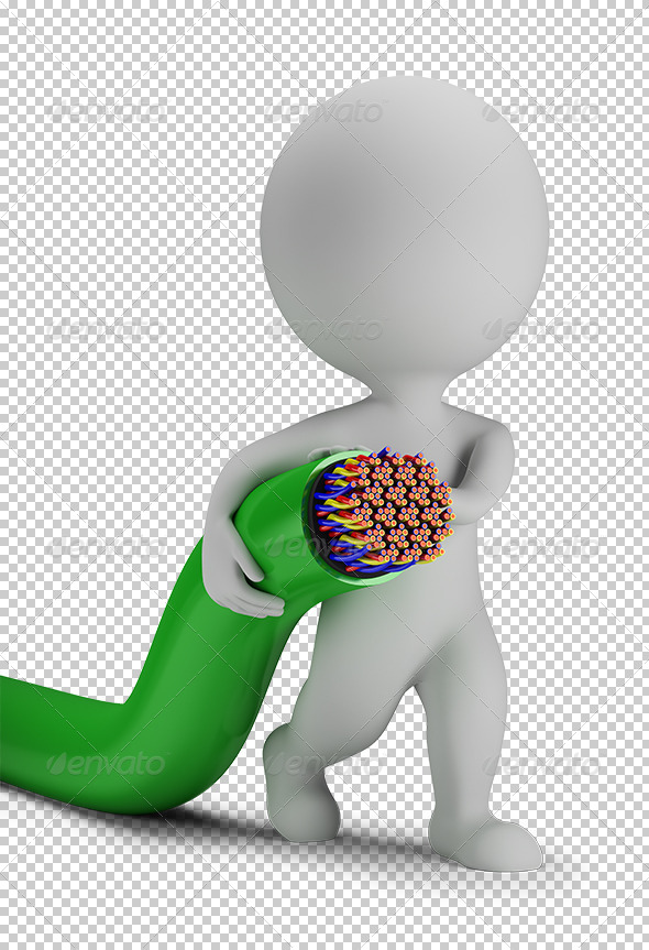 GraphicRiver 3D Small People Cable 5655792 GraphicRiver 3D Small People Cable 5655792