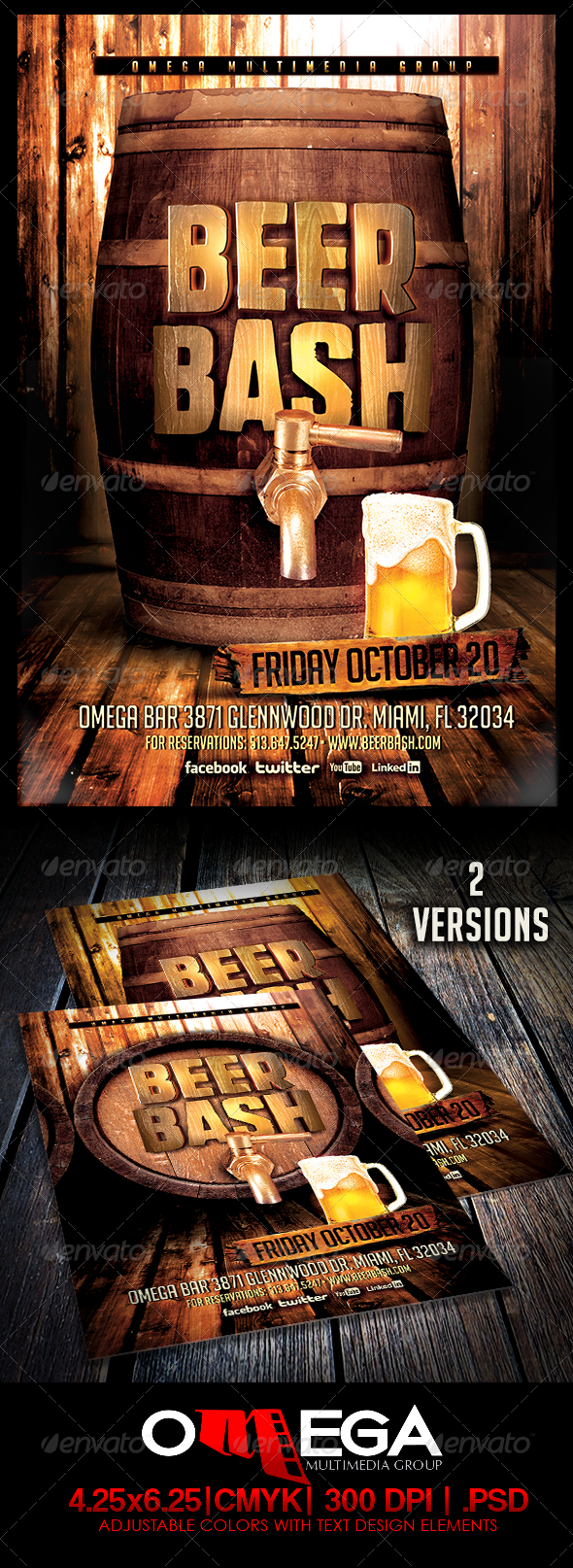Beer Bash - Events Flyers