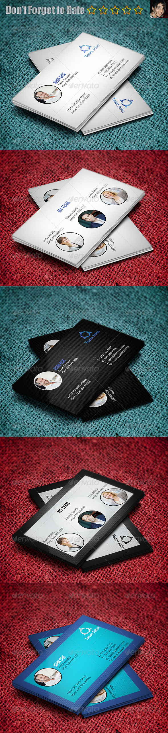 GraphicRiver Team Business Card 5666427 GraphicRiver Team Business Card 5666427