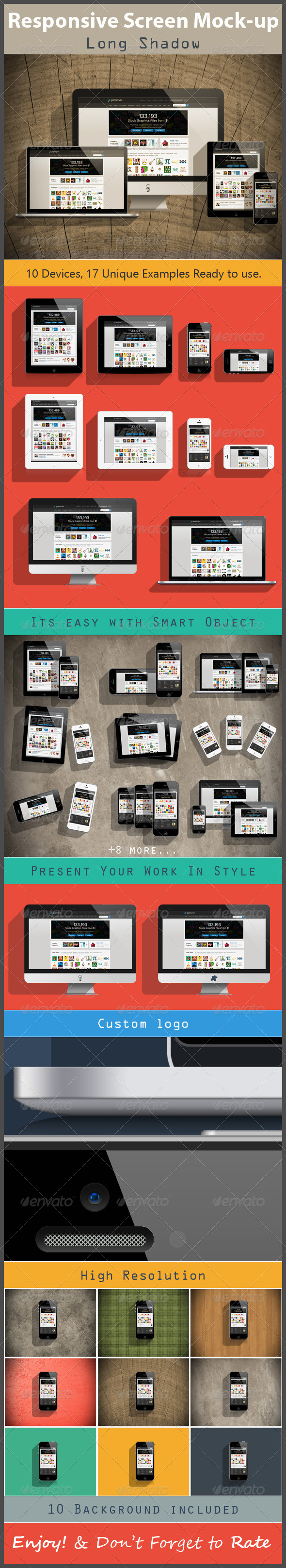 GraphicRiver Responsive Screen Mock-up Long Shadow 5669508 GraphicRiver Responsive Screen Mock-up Long Shadow 5669508