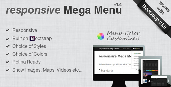 responsive Mega Menu - CodeCanyon Item for Sale