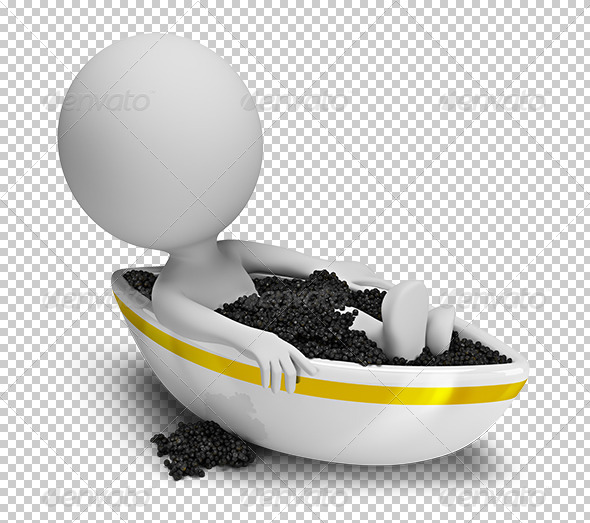 GraphicRiver 3D small people caviar bath 5677636 GraphicRiver 3D small people caviar bath 5677636