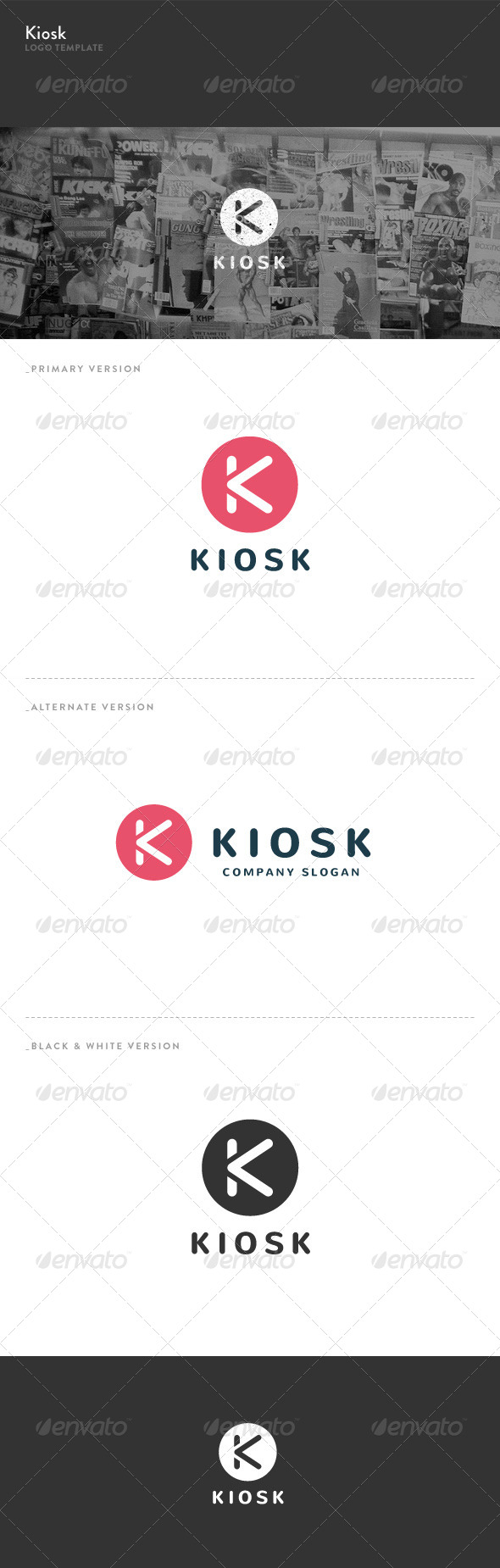 GraphicRiver Kiosk K Letter Logo 5683328 GraphicRiver Kiosk K Letter Logo 5683328