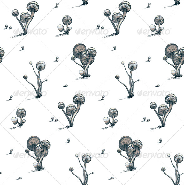 GraphicRiver Poisonous Toadstool Mushrooms Seamless Pattern 5684841 GraphicRiver Poisonous Toadstool Mushrooms Seamless Pattern 5684841