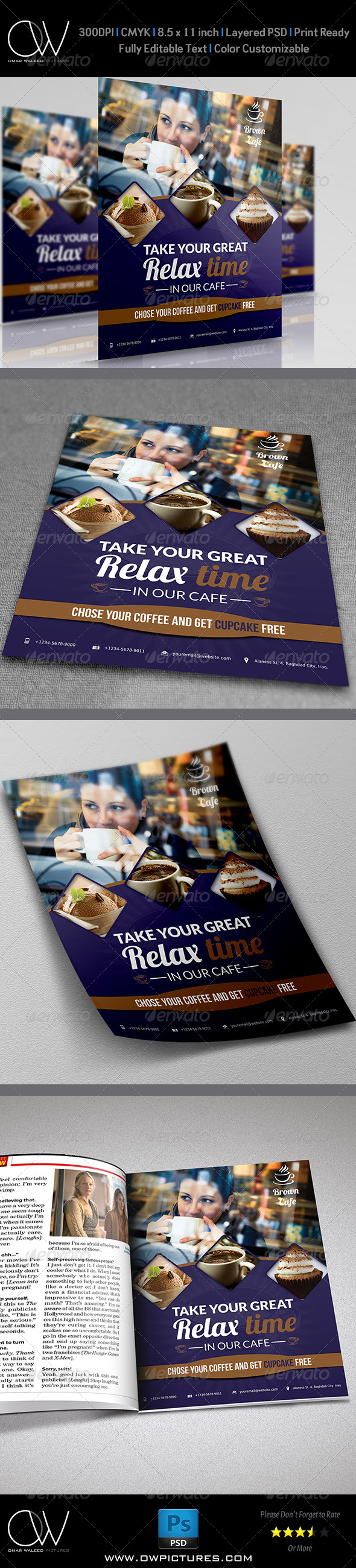GraphicRiver Cafe Restaurant Flyer Template Vol.2 5687313 GraphicRiver Cafe Restaurant Flyer Template Vol.2 5687313