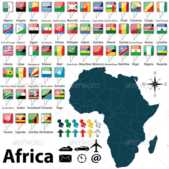 GraphicRiver Map of Africa 5687391 GraphicRiver Map of Africa 5687391