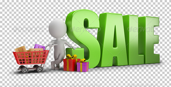 GraphicRiver 3D small people sale 5687530 GraphicRiver 3D small people sale 5687530