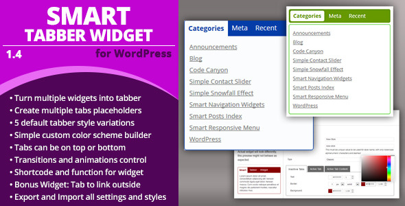 Smart Tabber Widget - CodeCanyon Item for Sale