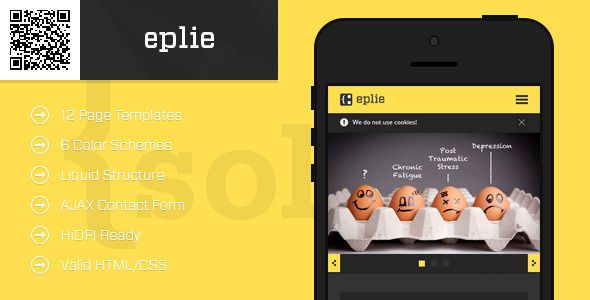 eplie | Mobile HTML/CSS Portfolio Template