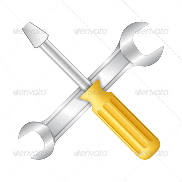 GraphicRiver Screwdriver and Wrench 5692765 GraphicRiver Screwdriver and Wrench 5692765