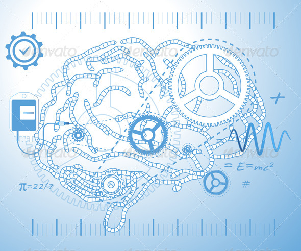 GraphicRiver Abstract Technical Background with Brain Wave 5693450 GraphicRiver Abstract Technical Background with Brain Wave 5693450