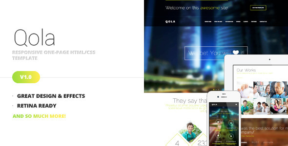 ThemeForest Qola Responsive One Page Template 5690198 ThemeForest Qola Responsive One Page Template 5690198